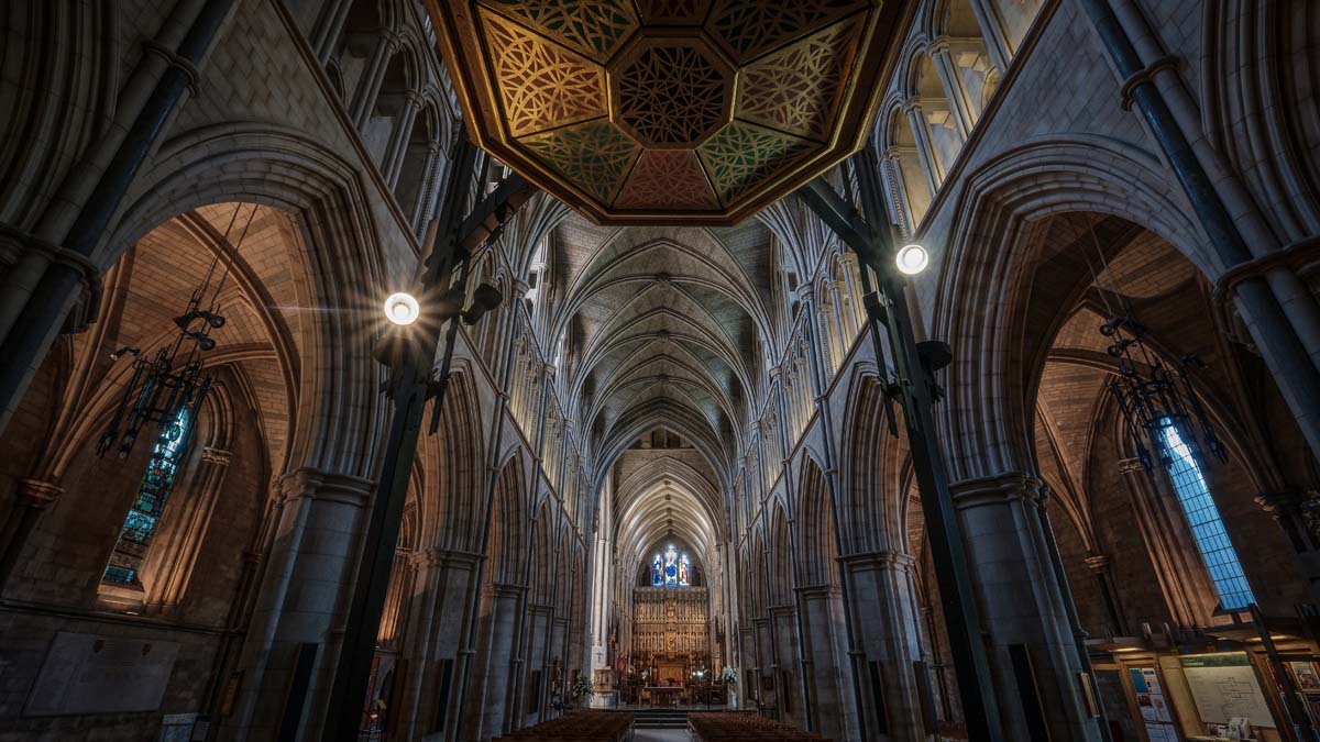 View from font (C) Southwark Cathedral